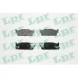 LPR 05P1010 - Jeu de 4 plaquettes de frein arrière