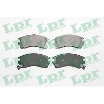 Jeu de 4 plaquettes de frein avant LPR OEM D106067R86
