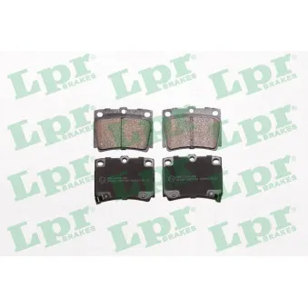 LPR 05P1029 - Jeu de 4 plaquettes de frein arrière