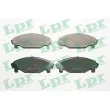 LPR 05P1081 - Jeu de 4 plaquettes de frein avant