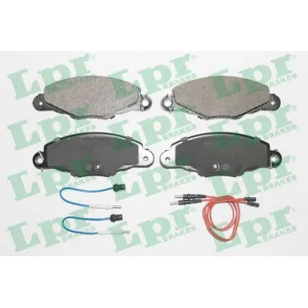 Jeu de 4 plaquettes de frein avant LPR OEM 425184