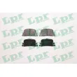 LPR 05P1112 - Jeu de 4 plaquettes de frein arrière