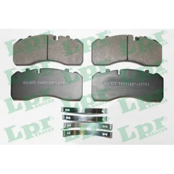 Jeu de 4 plaquettes de frein arrière LPR OEM A0024207820