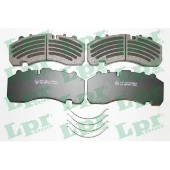 Jeu de 4 plaquettes de frein arrière LPR 05P1187 pour SCANIA 4 - series 94 L/310 - 310cv