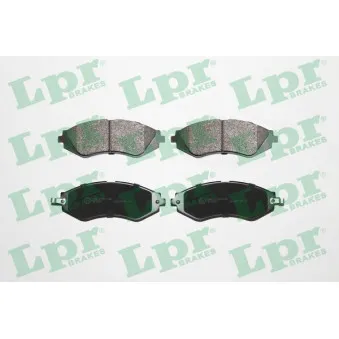 LPR 05P1208 - Jeu de 4 plaquettes de frein avant