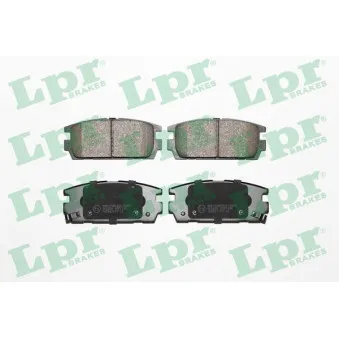 LPR 05P1290 - Jeu de 4 plaquettes de frein arrière