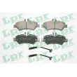 LPR 05P1293A - Jeu de 4 plaquettes de frein arrière