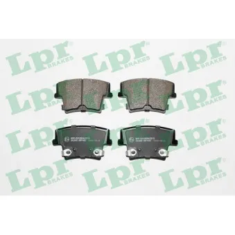 LPR 05P1400 - Jeu de 4 plaquettes de frein arrière