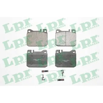 Jeu de 4 plaquettes de frein avant LPR 05P141A pour MERCEDES-BENZ UNIMOG U 100, U 110, U 1100L - 100cv