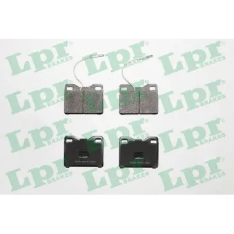 Jeu de 4 plaquettes de frein avant LPR OEM 424870