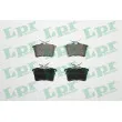 LPR 05P1500 - Jeu de 4 plaquettes de frein arrière