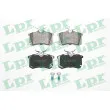 LPR 05P1508 - Jeu de 4 plaquettes de frein arrière