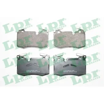 Jeu de 4 plaquettes de frein avant LPR OEM 34116778719