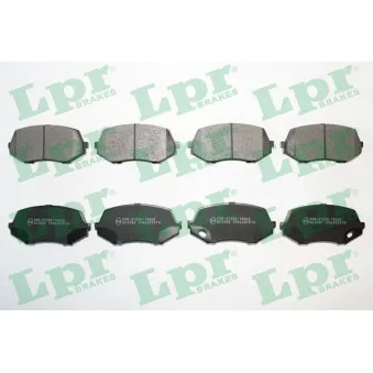 Jeu de 4 plaquettes de frein avant LPR OEM MK528945