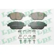 LPR 05P1590K - Jeu de 4 plaquettes de frein avant