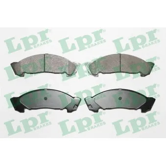 Jeu de 4 plaquettes de frein avant LPR 05P1750
