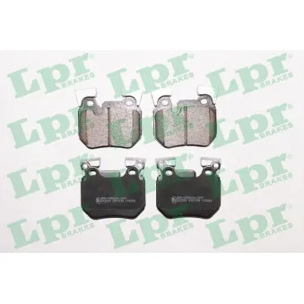 LPR 05P1790 - Jeu de 4 plaquettes de frein arrière