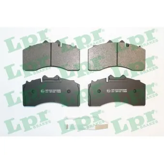 Jeu de 4 plaquettes de frein avant LPR OEM 0509290130