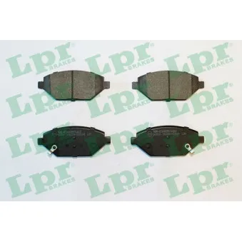 Jeu de 4 plaquettes de frein avant LPR OEM 1605325