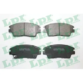 Jeu de 4 plaquettes de frein avant LPR OEM 58101D7A10