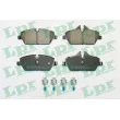 LPR 05P2080 - Jeu de 4 plaquettes de frein avant