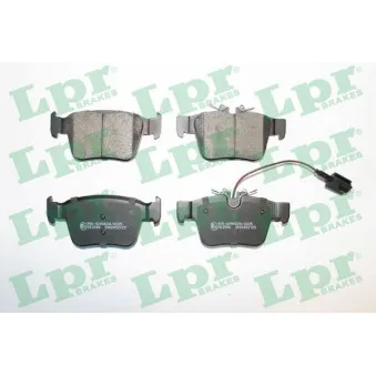 Jeu de 4 plaquettes de frein arrière LPR OEM 673004626