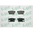 LPR 05P508 - Jeu de 4 plaquettes de frein arrière