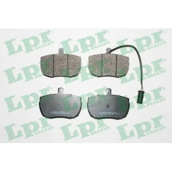 Jeu de 4 plaquettes de frein avant LPR OEM 89VB2KO21BA