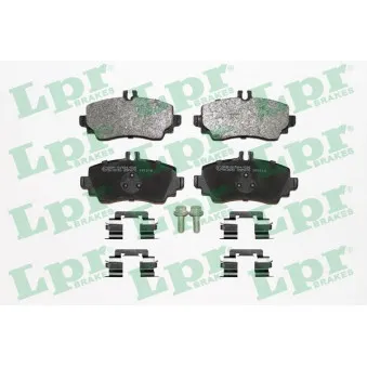 Jeu de 4 plaquettes de frein avant LPR OEM A1684200720