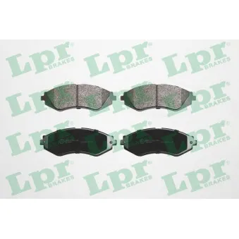 Jeu de 4 plaquettes de frein avant LPR OEM 96281937