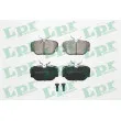 LPR 05P739 - Jeu de 4 plaquettes de frein arrière