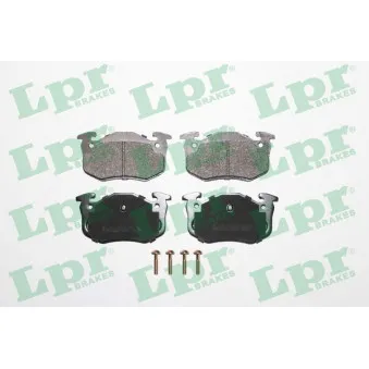 LPR 05P801 - Jeu de 4 plaquettes de frein arrière