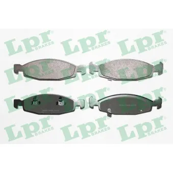 Jeu de 4 plaquettes de frein avant LPR OEM K5018592AB