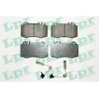 Jeu de 4 plaquettes de frein avant LPR [05P899B]