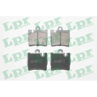 LPR 05P905 - Jeu de 4 plaquettes de frein arrière