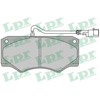 Jeu de 4 plaquettes de frein avant LPR OEM 1906430