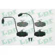 Jeu de 4 plaquettes de frein arrière LPR [05P987]