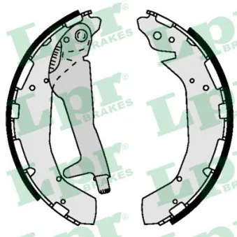 LPR 09370 - Jeu de mâchoires de frein