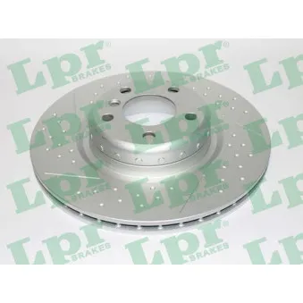 Jeu de 2 disques de frein arrière LPR OEM 34206797598
