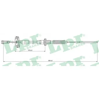 Tirette à câble, commande d'embrayage LPR OEM 4707942