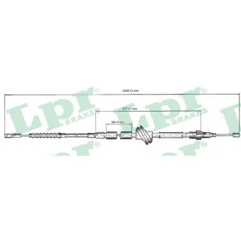 Tirette à câble, frein de stationnement LPR C0033B