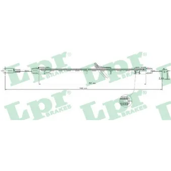Tirette à câble, frein de stationnement LPR C0140B