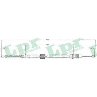 Tirette à câble, frein de stationnement LPR [C0147B]