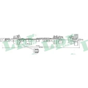 Tirette à câble, commande d'embrayage LPR OEM 2150W5