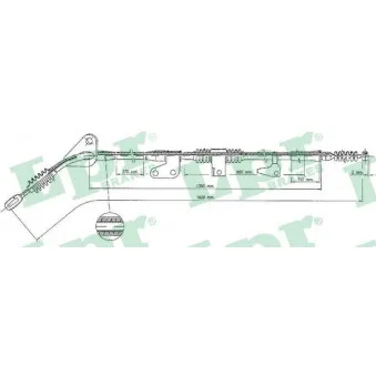 Tirette à câble, frein de stationnement LPR OEM G21744410C