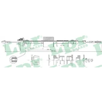 Tirette à câble, commande d'embrayage LPR C0527C