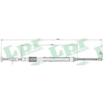 Tirette à câble, frein de stationnement LPR OEM 7615339 Tirette à câble, frein de stationnement LPR OEM 7615339