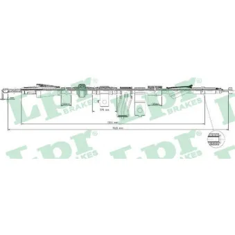 Tirette à câble, frein de stationnement LPR OEM 47510S04A02