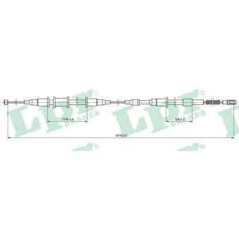 Tirette à câble, frein de stationnement LPR OEM 90112980