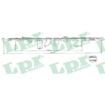 LPR C1576B - Tirette à câble, frein de stationnement